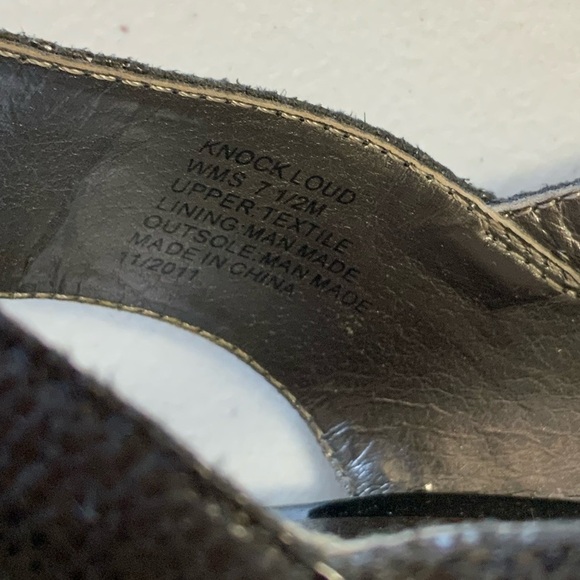 Kenneth Cole Reaction knock black /cheetah wedges - Picture 5 of 9